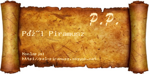 Pál Piramusz névjegykártya